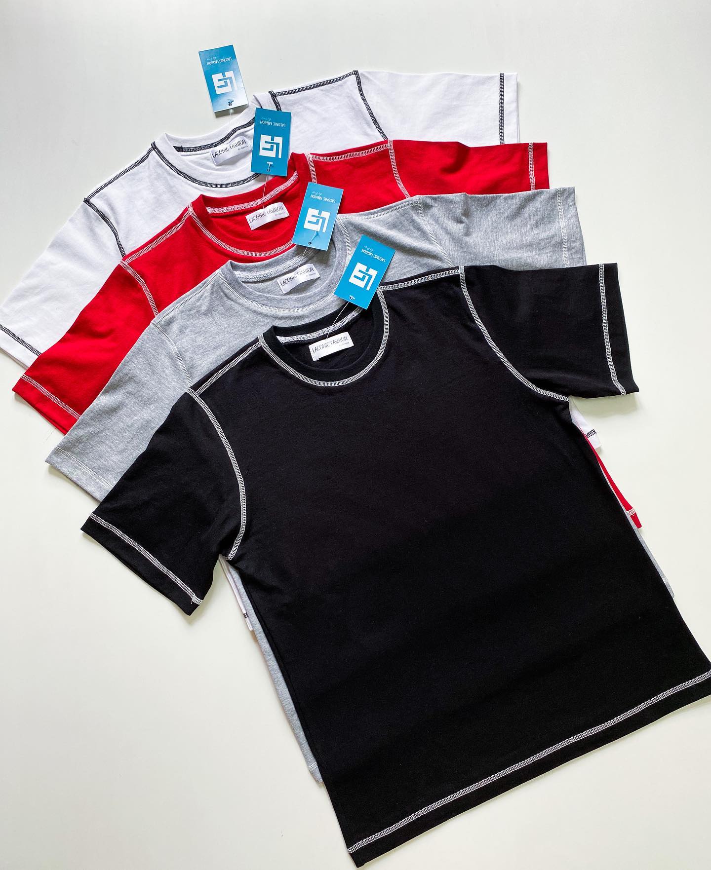 Contrast Stitch Loose Fit T-shirt