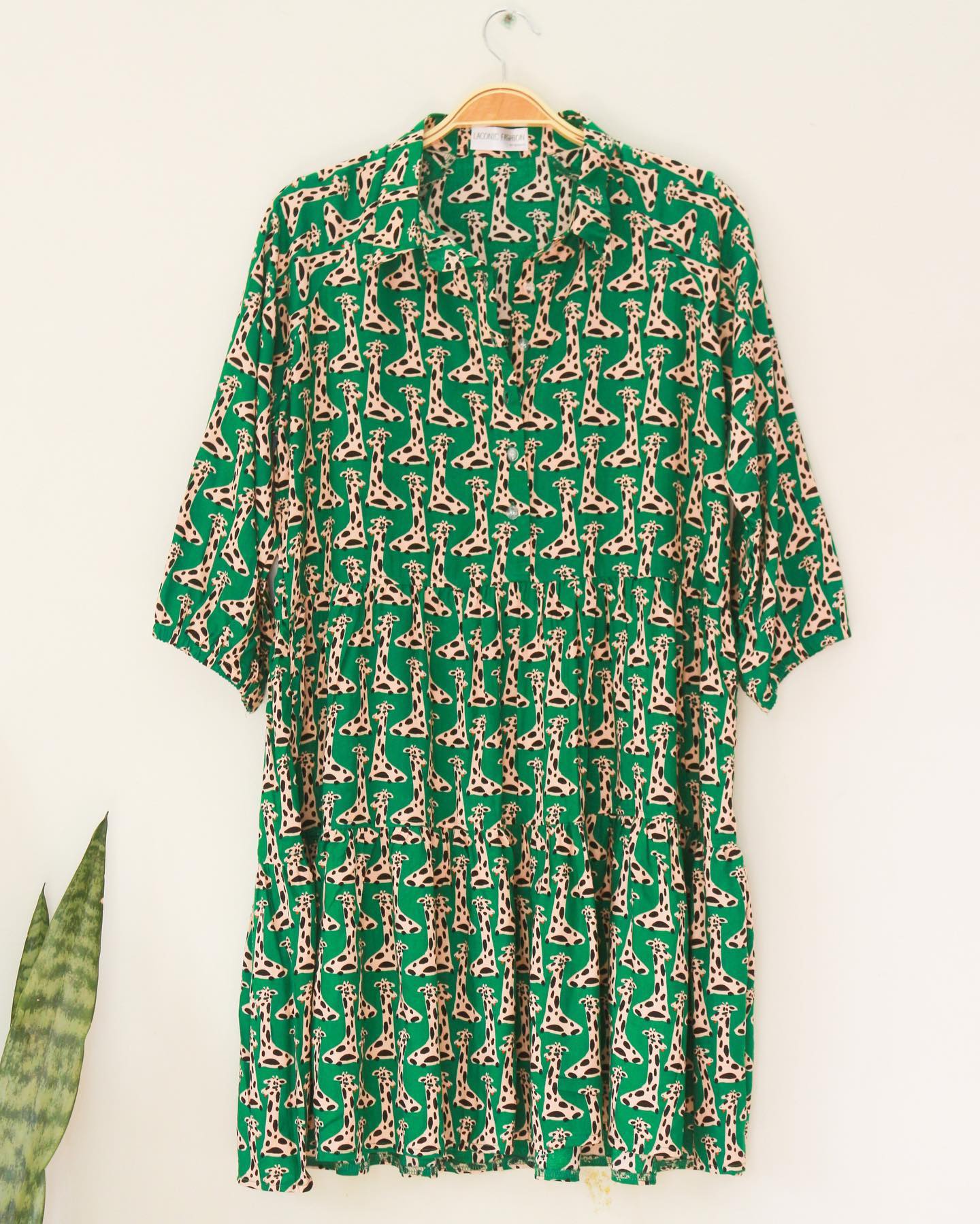 Tiered Raglan Sleeve Rayon Dress