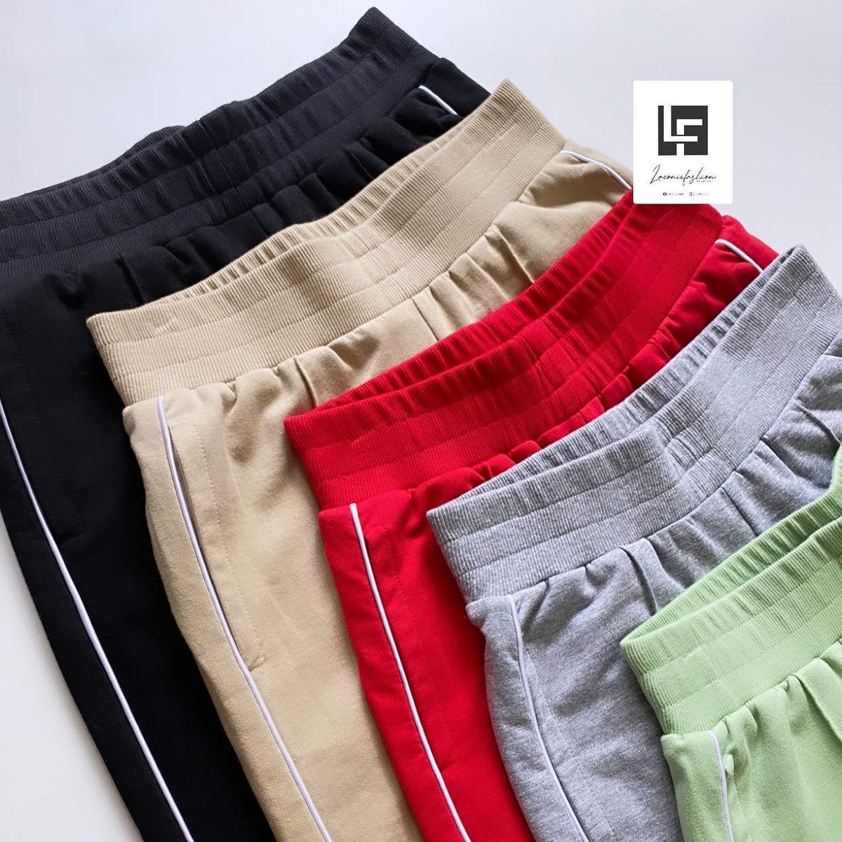 Double Piping Pin Tuck Detail High Waist Straight Leg Trousers