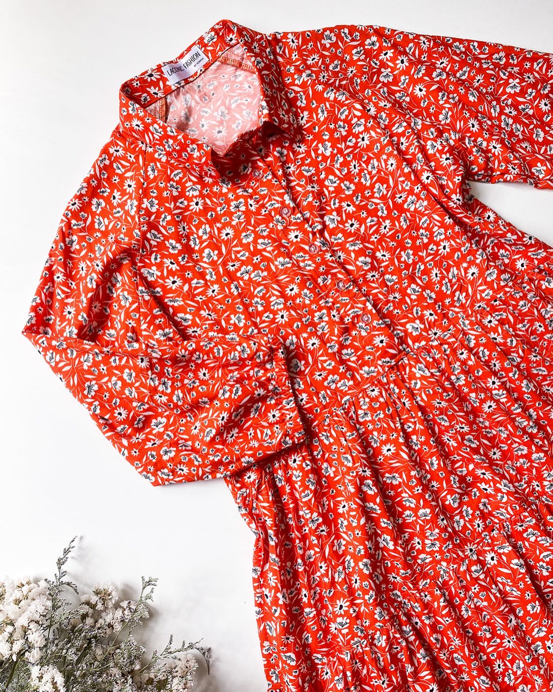Tiered Raglan Sleeve Rayon Dress