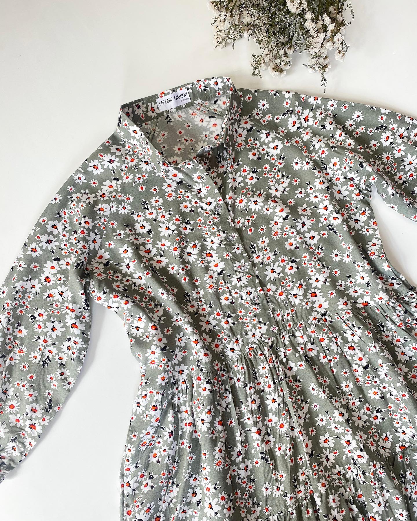 Tiered Raglan Sleeve Rayon Dress