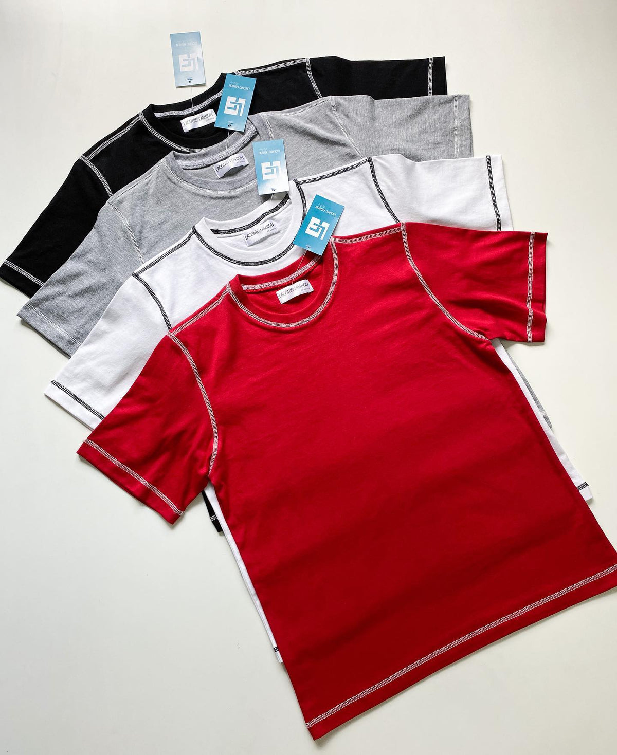 Contrast Stitch Loose Fit T-shirt