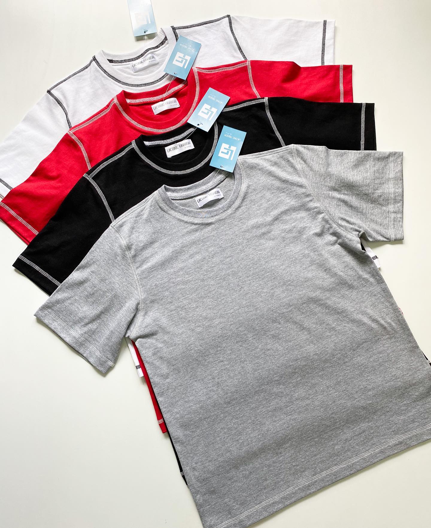 Contrast Stitch Loose Fit T-shirt