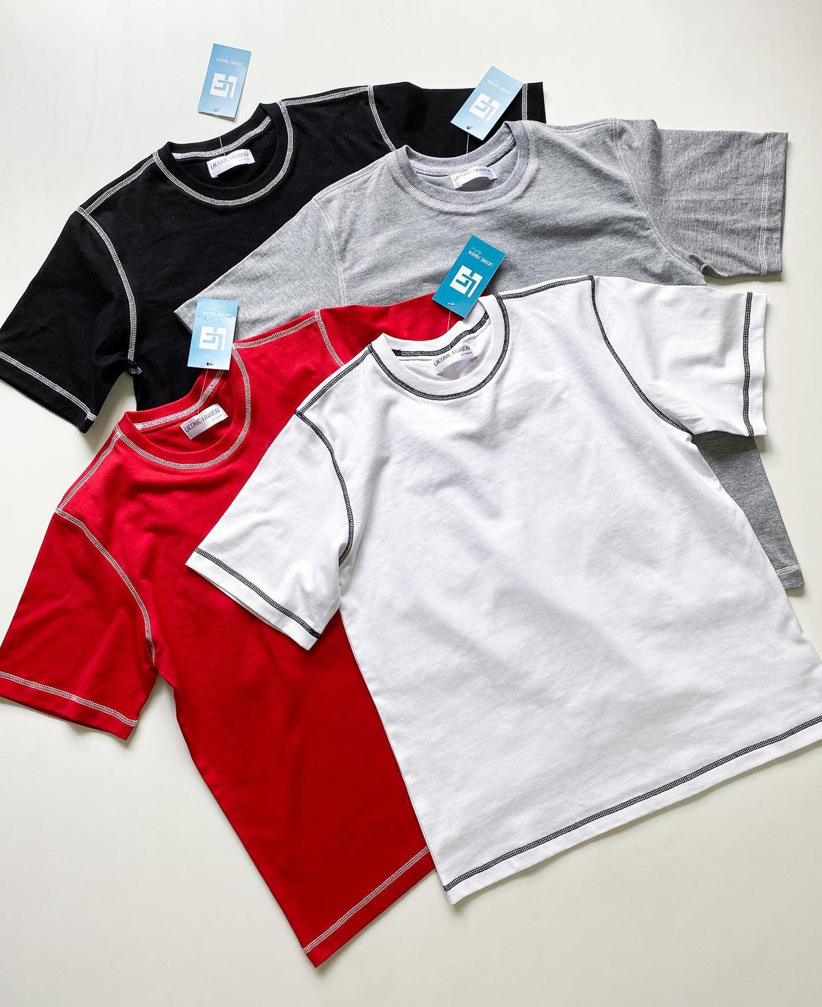 Contrast Stitch Loose Fit T-shirt