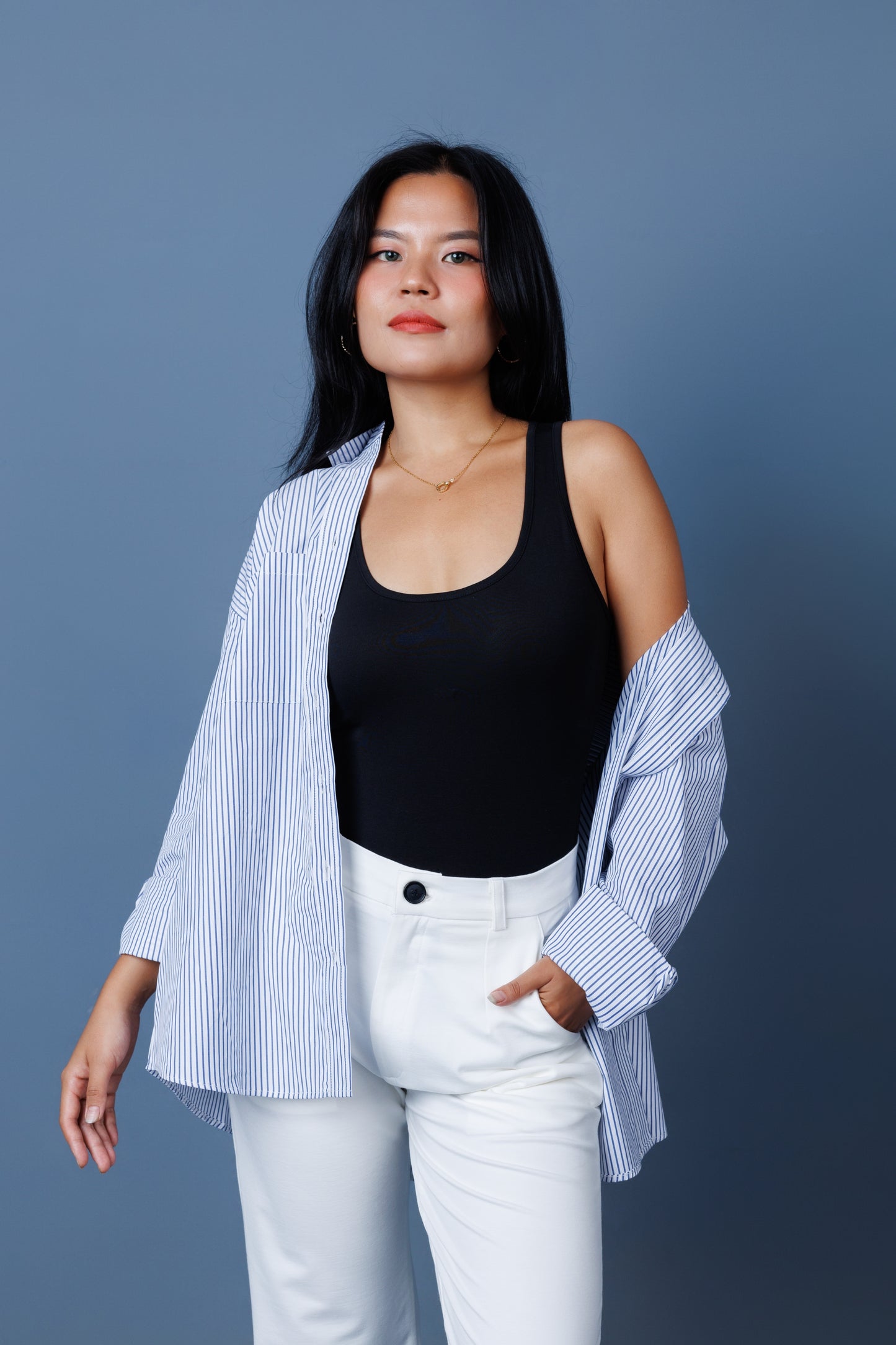 Scoop - Neck Racer Back Sleeveless Bodysuit