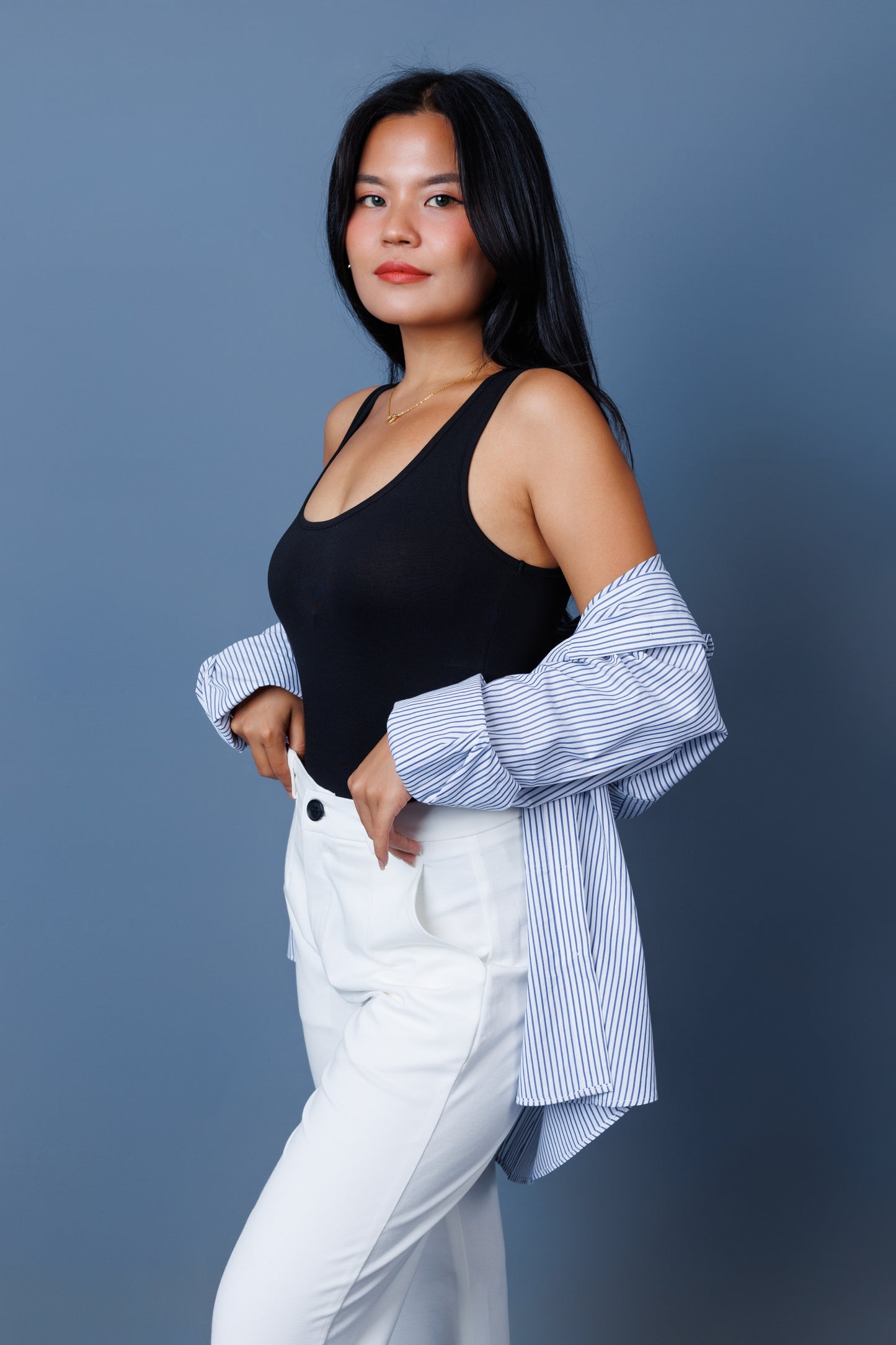 Scoop - Neck Racer Back Sleeveless Bodysuit