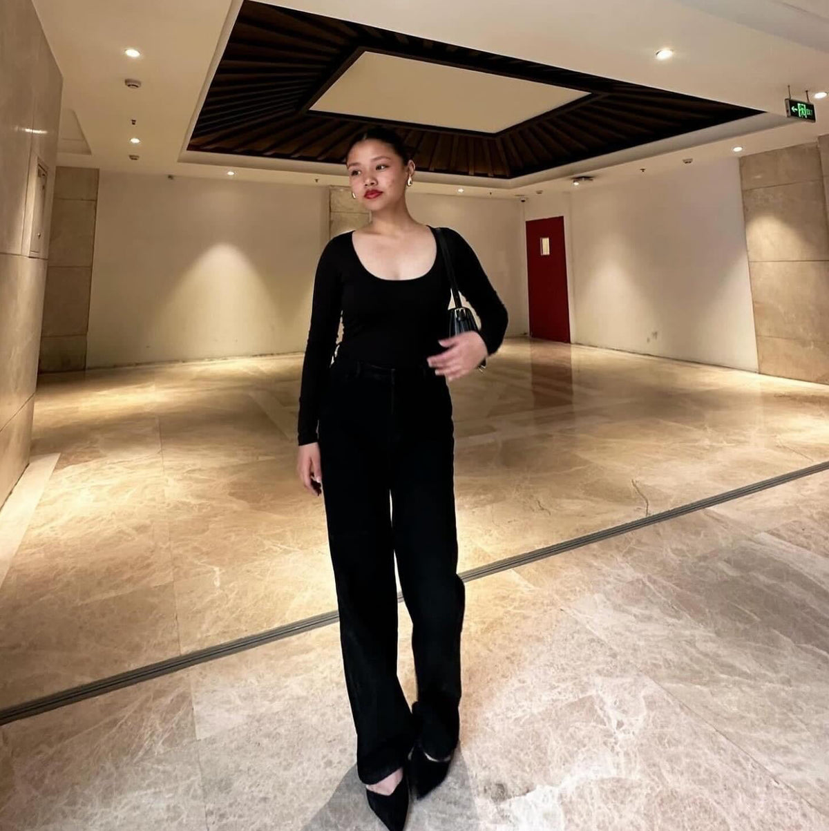 Deep Scoop -Neck Bodysuit