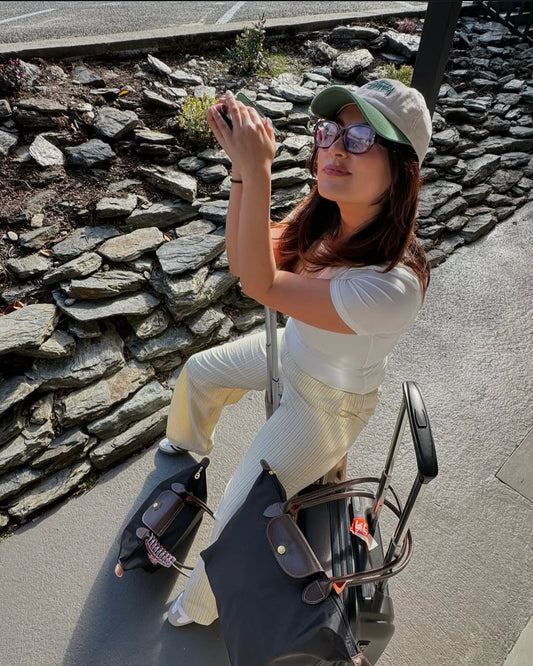 Basic Long Line Half Sleeve Fitted Top