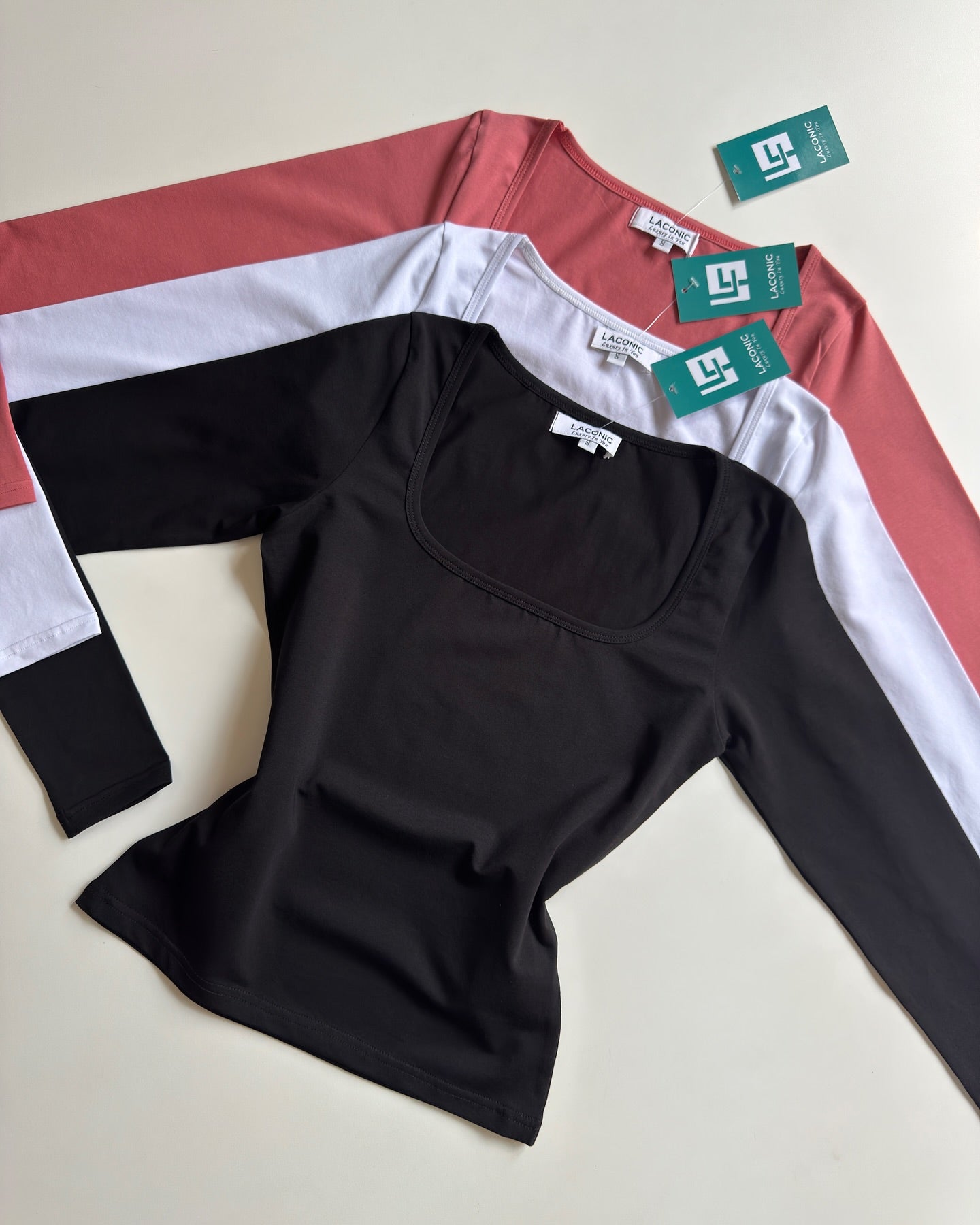 Square Neck Fitted Full Sleeve Top