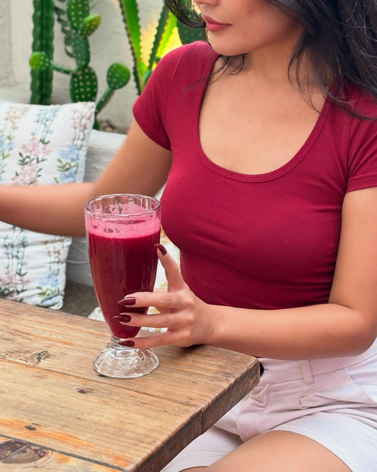 Daisy Dew Top - Scoop Neck Half Sleeve Fitted Top