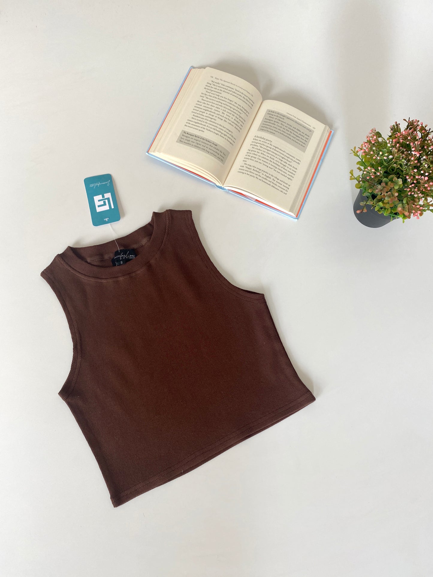 Basic Ribbed Cropped Tank Top