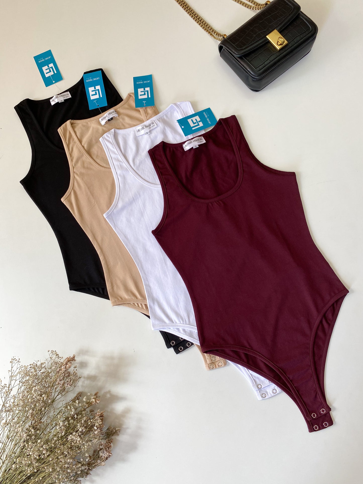 Scoop - Neck Racer Back Sleeveless Bodysuit