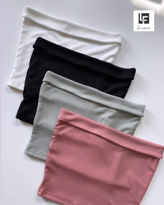 Fold Over Double Layered Tube Top