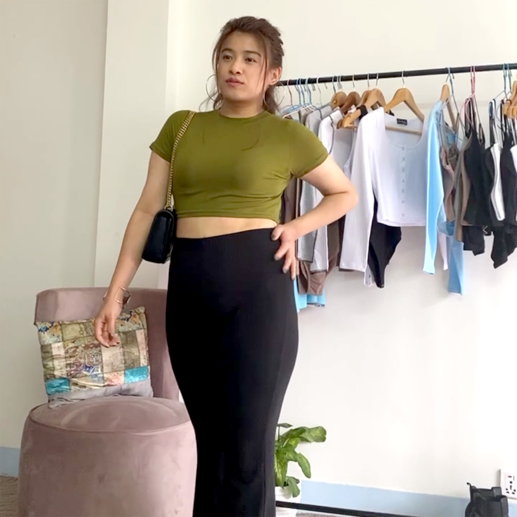 Classic Half-Sleeve Crop Top