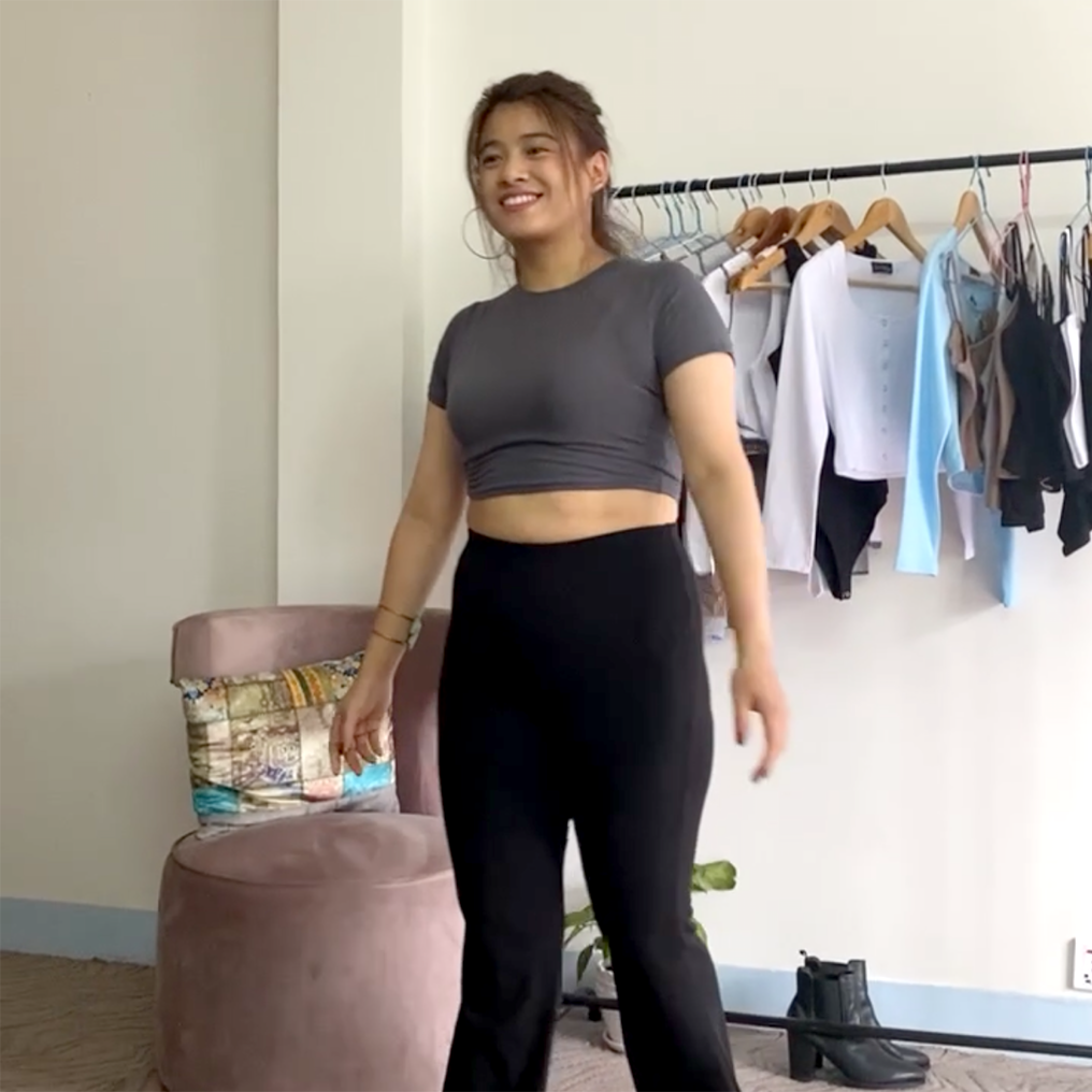 Classic Half-Sleeve Crop Top