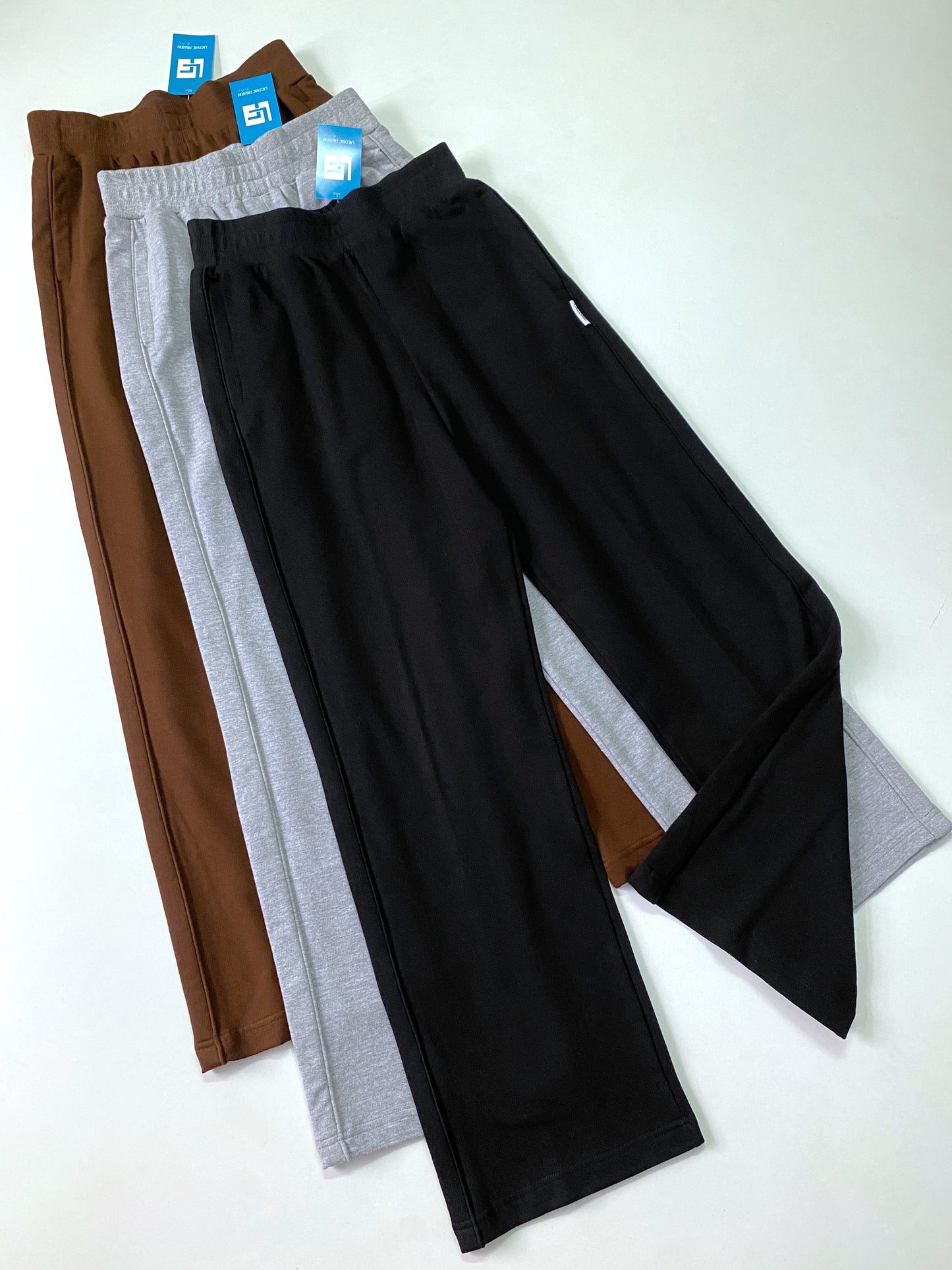 Piping Detail Straight Leg Trousers