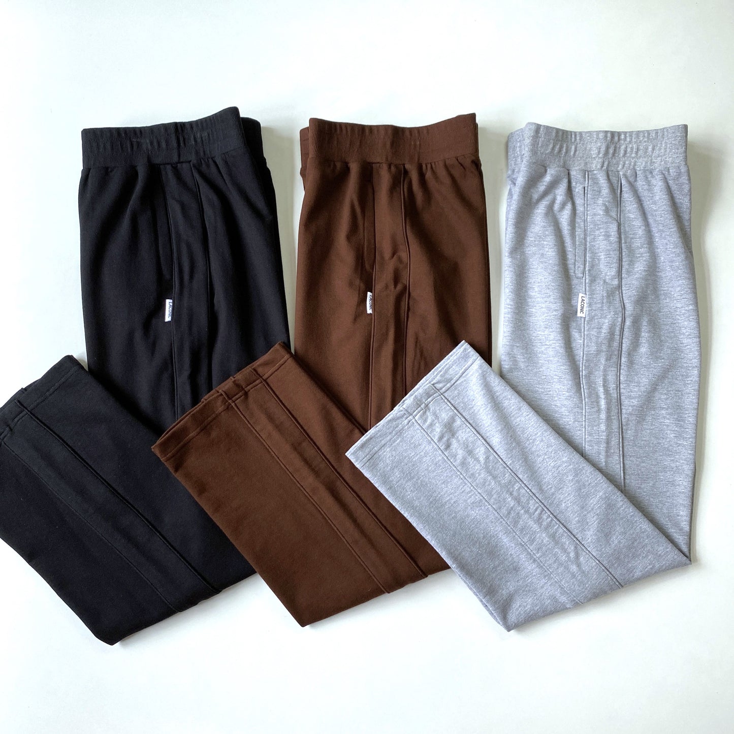 Piping Detail Straight Leg Trousers