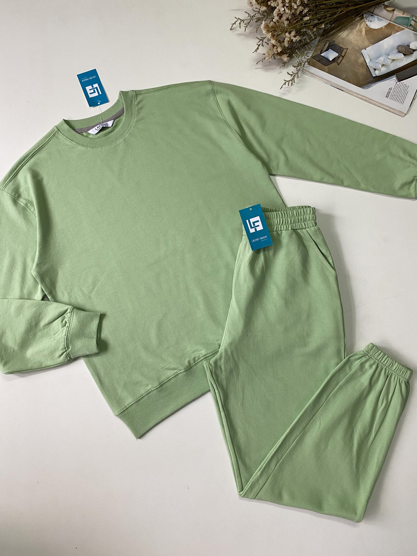 Basic Joggers and Over sized Sweatshirt Set (Co Ords)