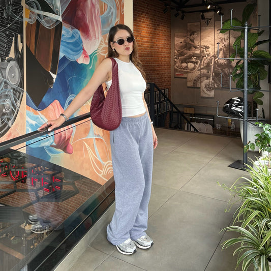 Mid Rise Straight Leg Trousers