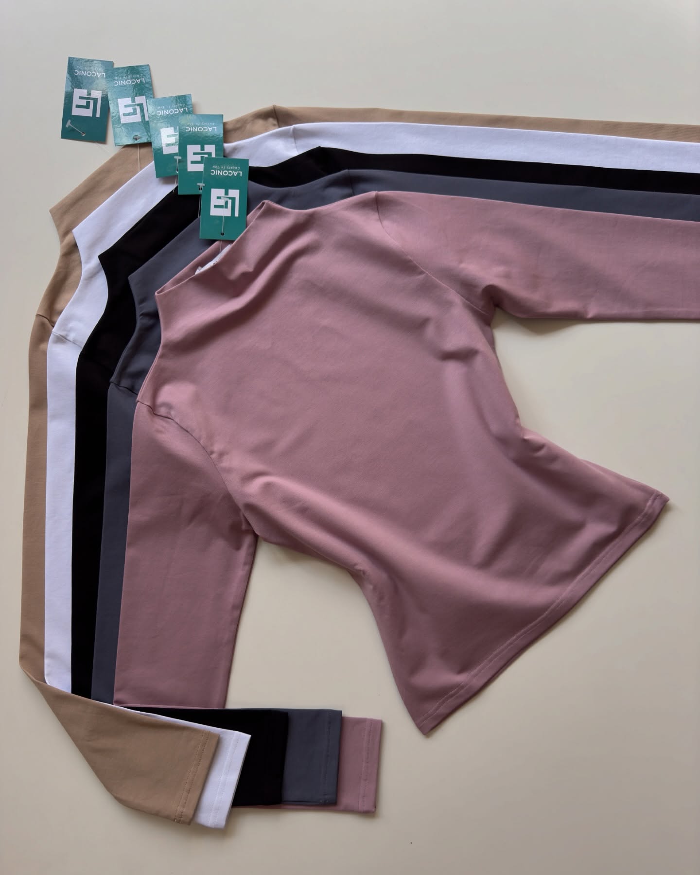 Mock Neck Long Length Fitted Full Sleeve Top
