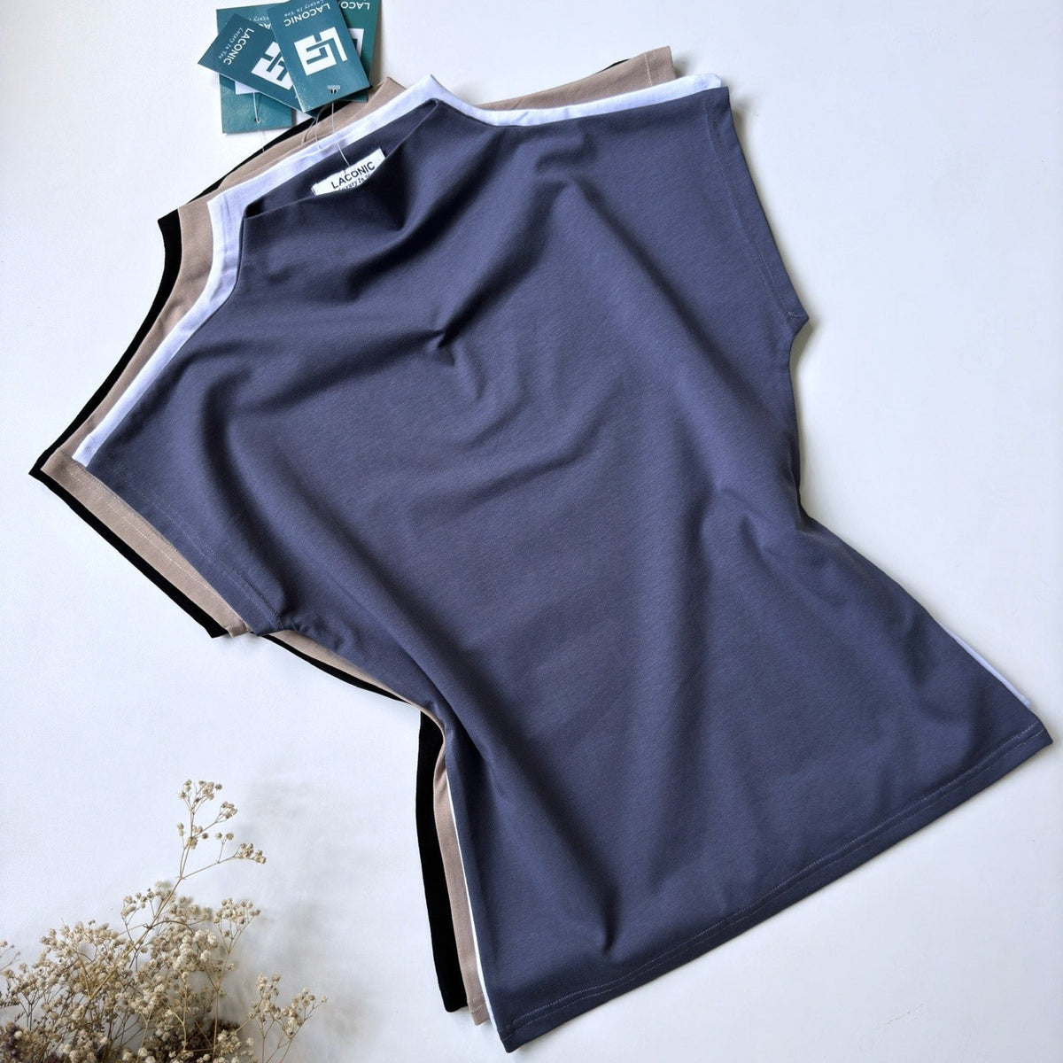 Grey Mock Neck,