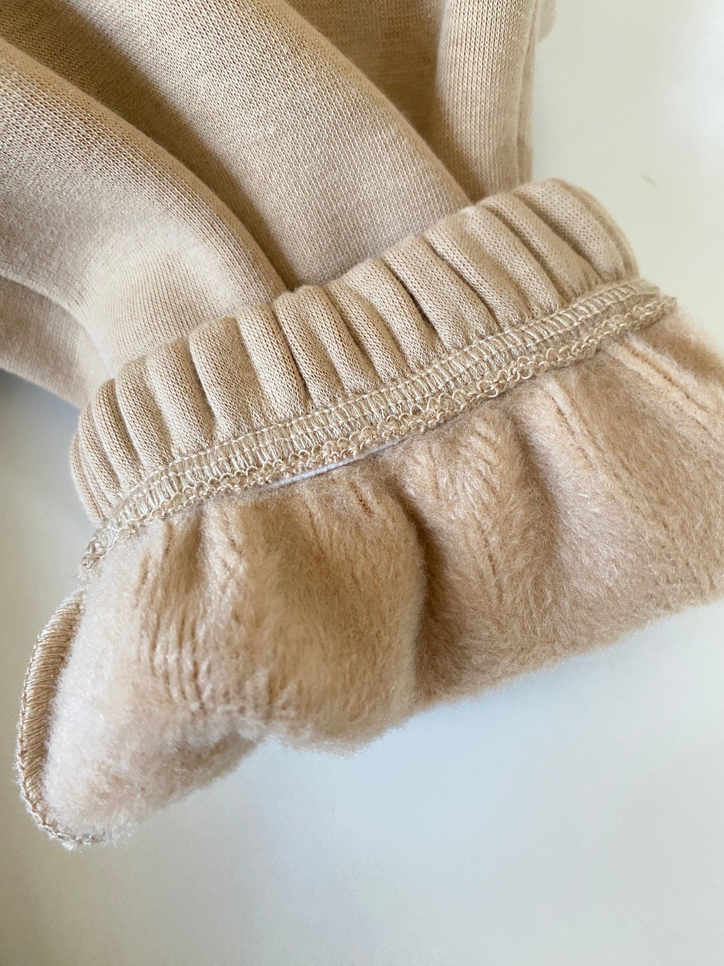 Fleece Joggers: High Waisted Basic Plain Loose Fit Cuffed Hem Oversized Fleece Joggers