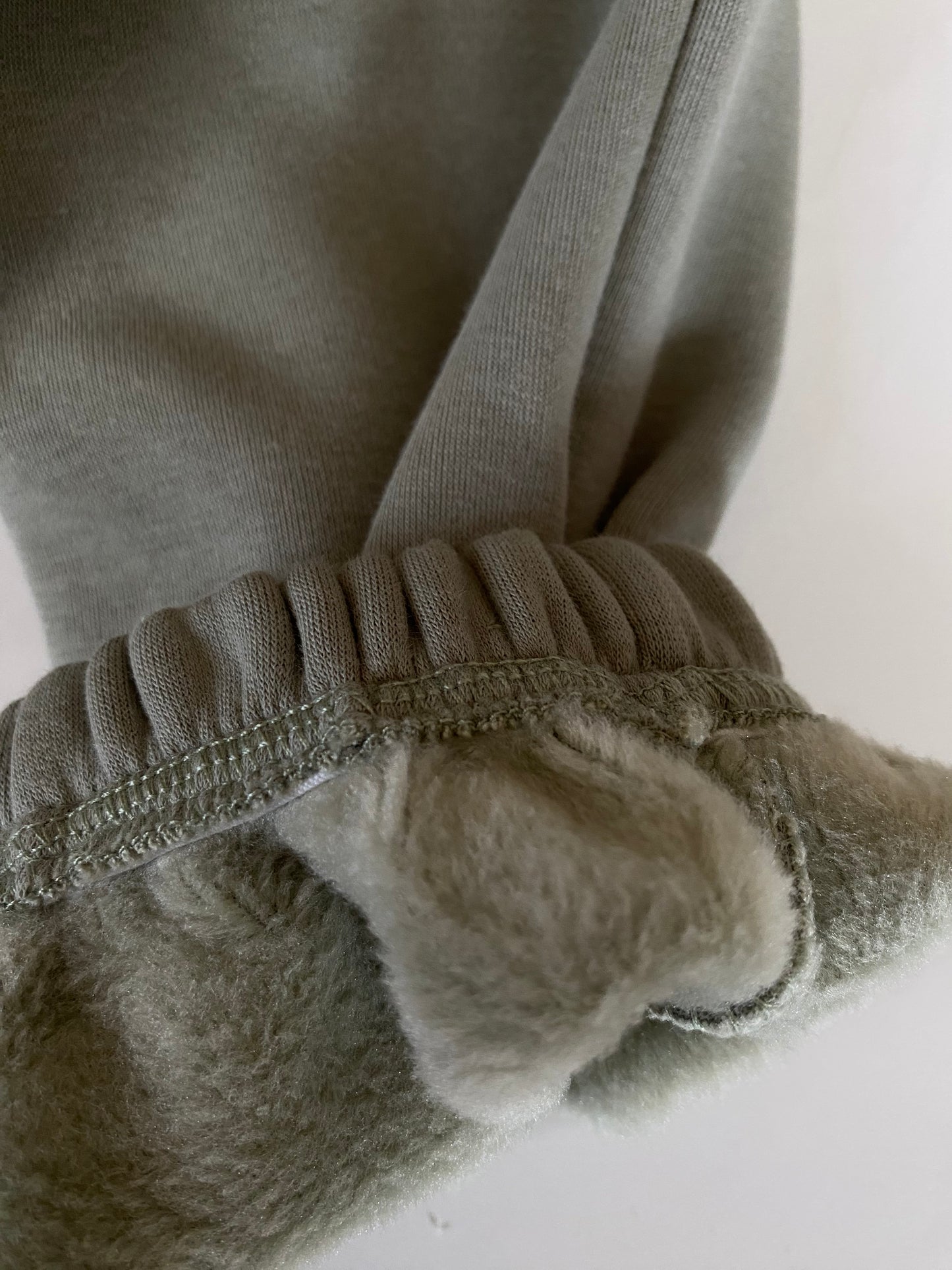 Fleece Joggers: High Waisted Basic Plain Loose Fit Cuffed Hem Oversized Fleece Joggers