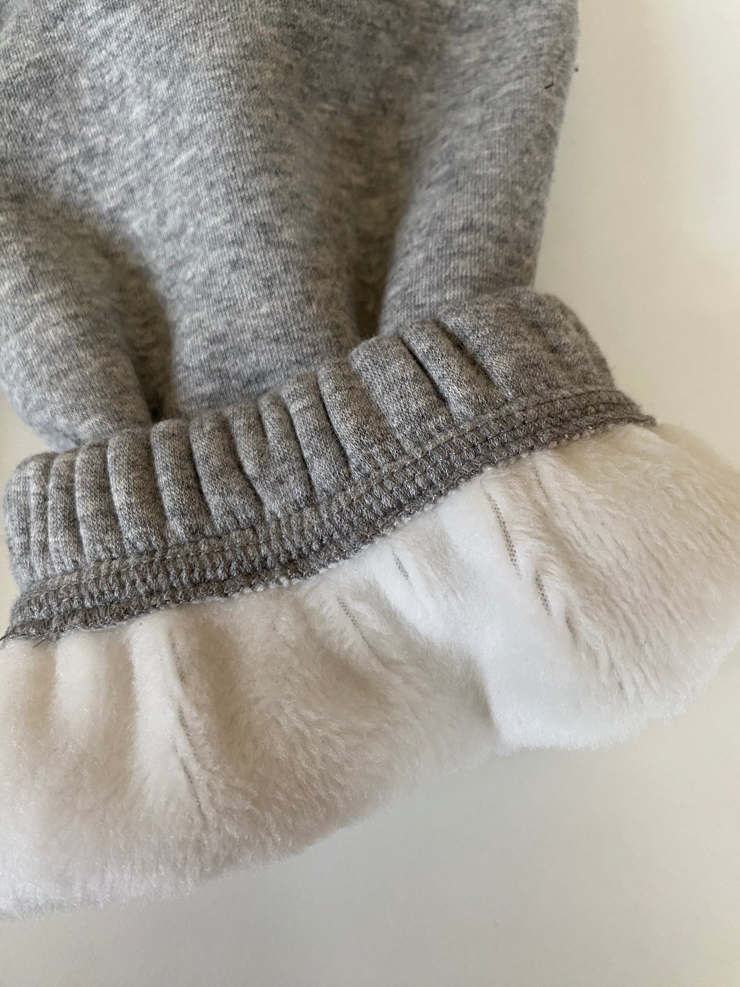 Fleece Joggers: High Waisted Basic Plain Loose Fit Cuffed Hem Oversized Fleece Joggers