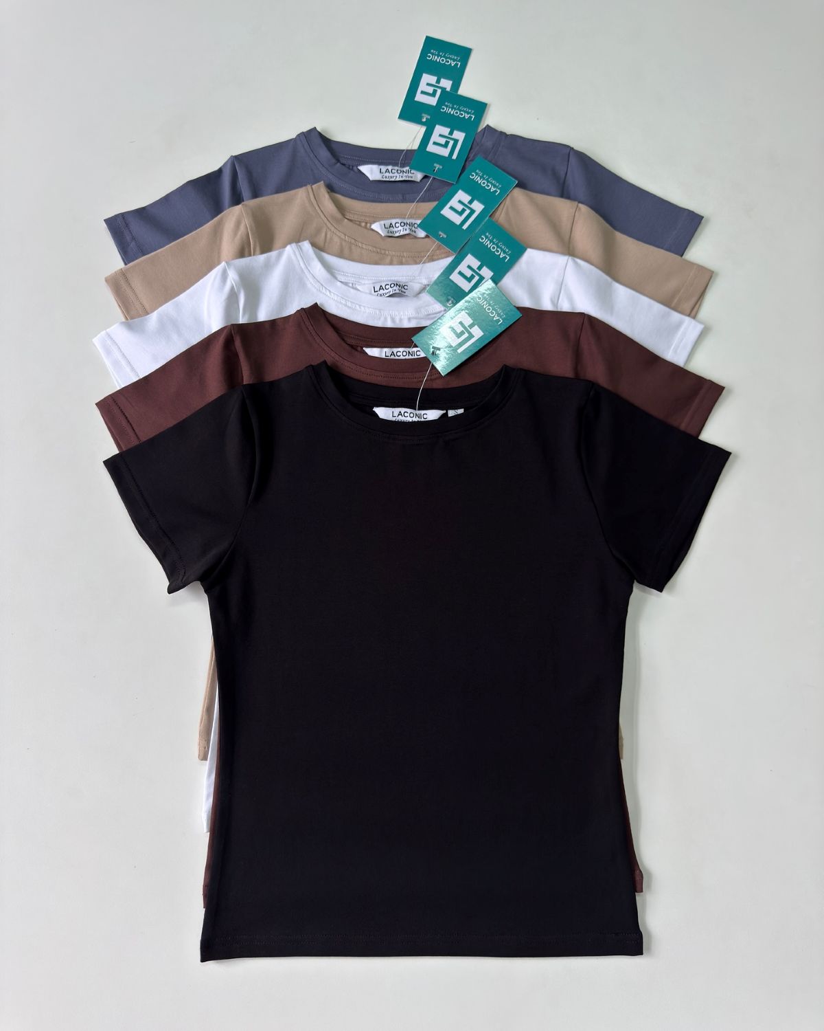 Basic Long Line Half Sleeve Fitted Top