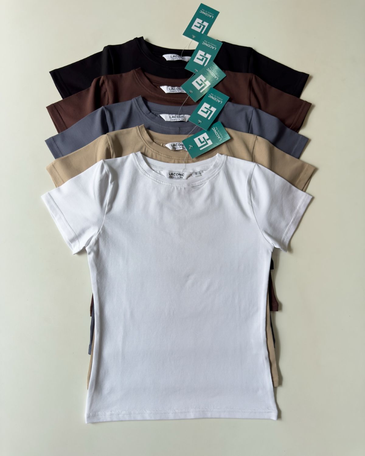 Basic Long Line Half Sleeve Fitted Top