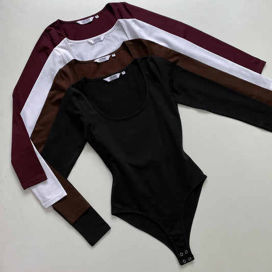 Deep Scoop -Neck Bodysuit