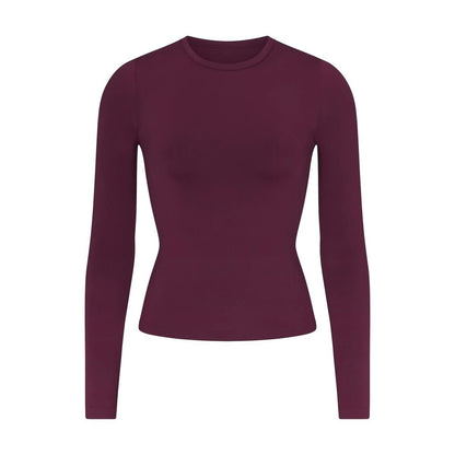 Basic Crewneck long length full sleeve fitted top