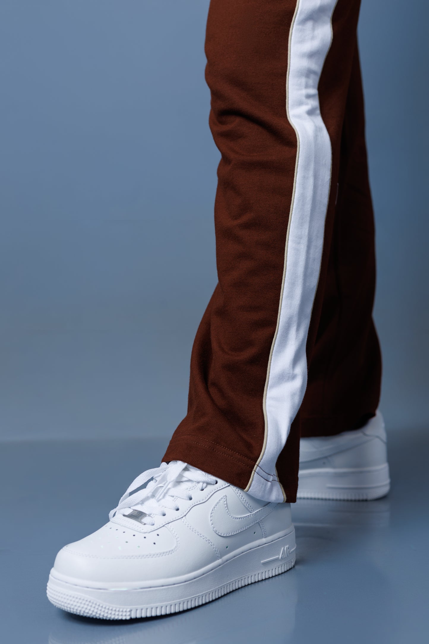 Contrast Panel Straight Leg Trousers