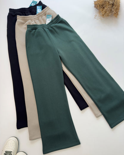 ❄️Cozy Fleece Wide Leg Trousers❄️