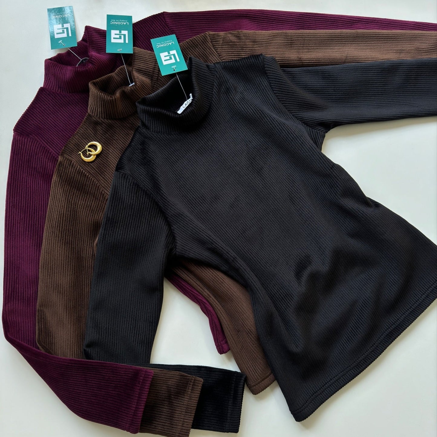 ❄️Cozy Corduroy Fleece Turtle Neck Top❄️