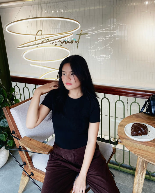 Crewneck Half - Sleeve Bodysuit