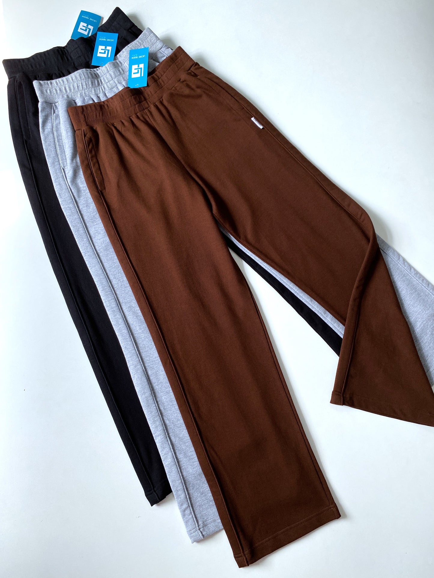 Piping Detail Straight Leg Trousers