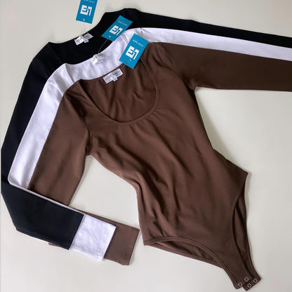 Deep Scoop -Neck Bodysuit