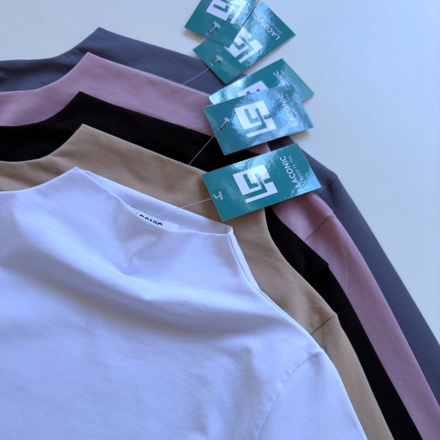 Mock Neck Long Length Fitted Top
