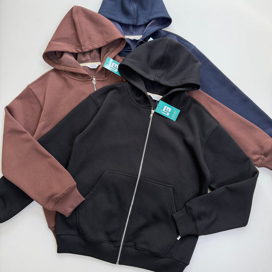 Zip-up Fleece Hoodie