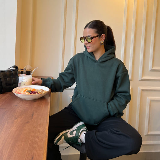Heavyweight Plain Oversized Fleece Hoodie