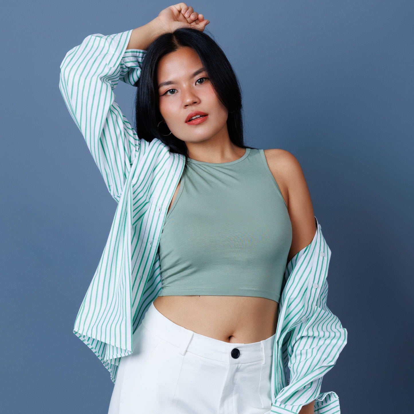 Racer Fitted Crop Sando