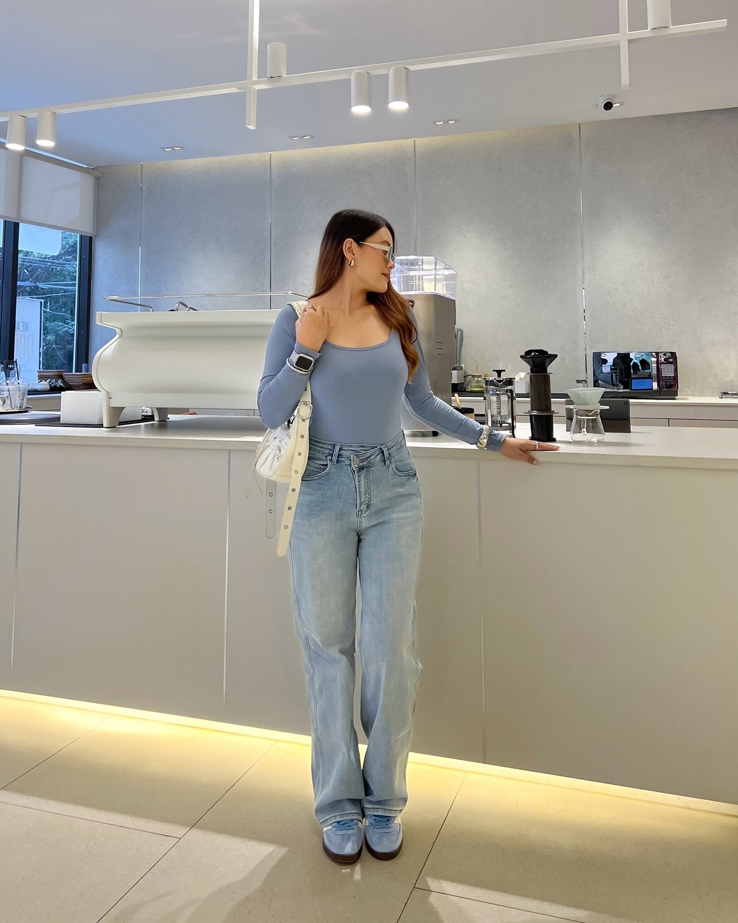 Square Neck Full Sleeve Bodysuit