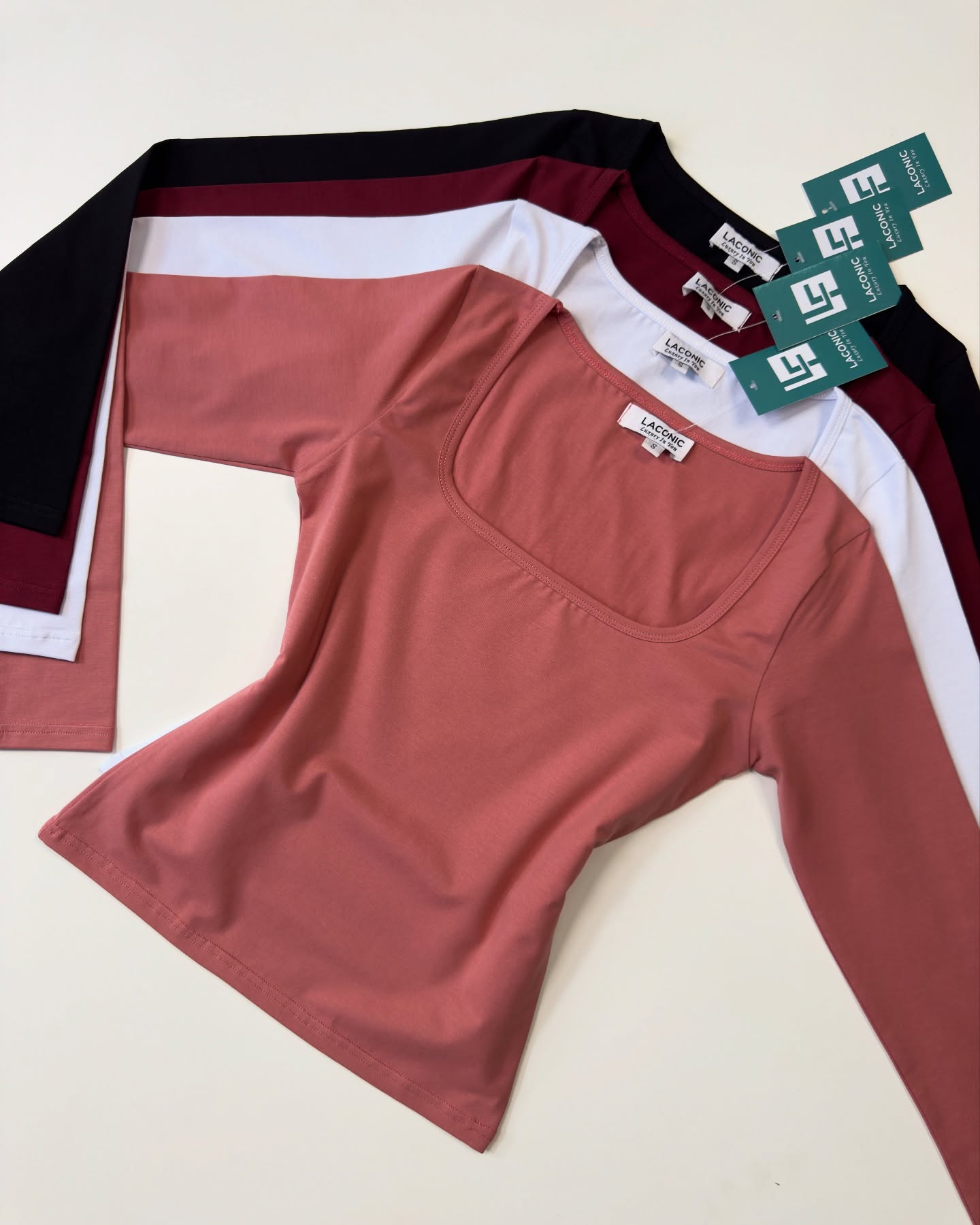 Square Neck Fitted Full Sleeve Top