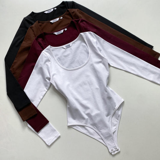 Deep Scoop -Neck Bodysuit