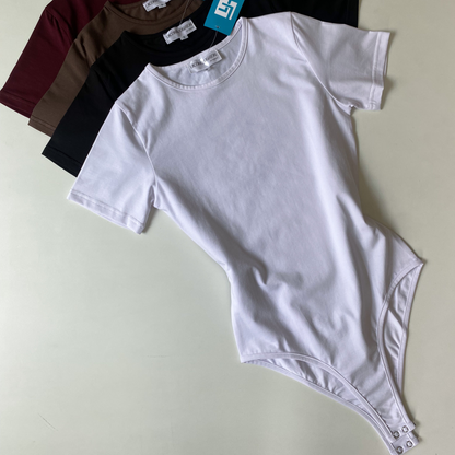 Crewneck Half - Sleeve Bodysuit